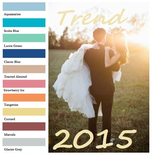 Colori matrimonio tendenze 2015