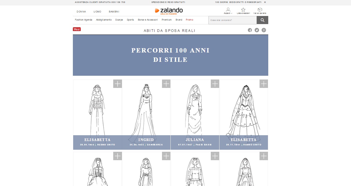 Real Wedding 100 anni di storia in abiti da sposa su Zalando