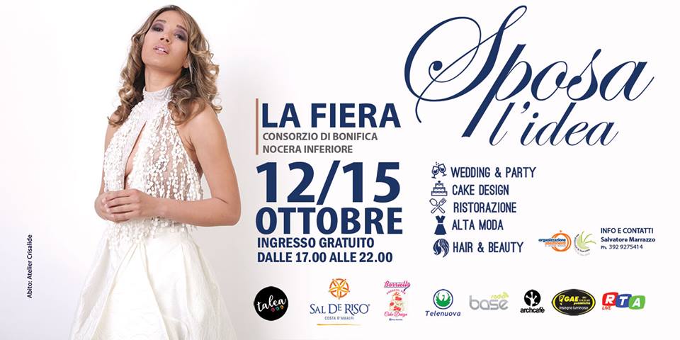 12-15 ottobre Sposa l’idea la fiera sposi a Nocera Inferiore