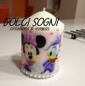 Candele personalizzate Disney