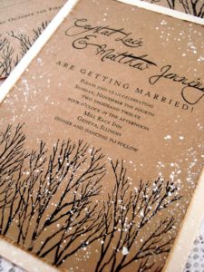 Christmas wedding inspiration board