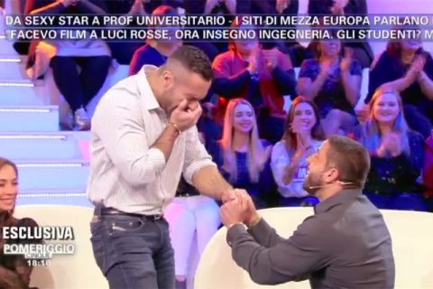 Ruggero Freddi matrimonio in diretta a Pomeriggio Cinque