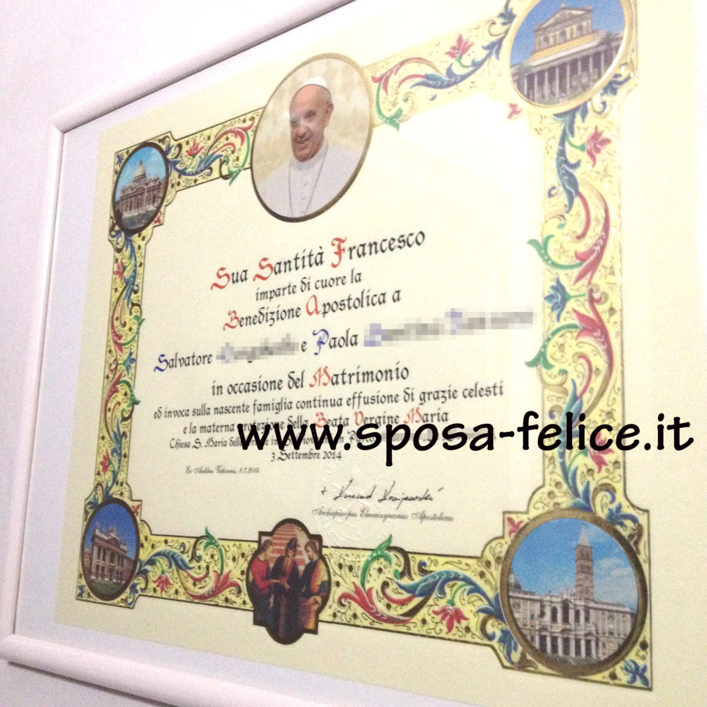 Benedizione Dei Genitori Agli Sposi Benedizione papale sposi come ottenerla