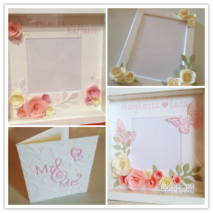 Fiori di carta cornici personalizzate handmade_2