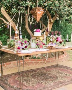 decorazioni floreali matrimonio boho chic 28