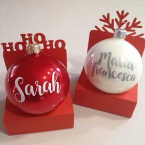 Palline di Natale personalizzate segnaposto bomboniera regalo 2