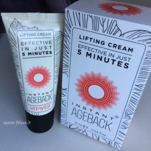 Beauty Recensione Vitayes Instant ageback crema lifting viso_2