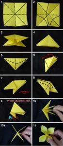 tutorial decorazioni matrimonio origami 14