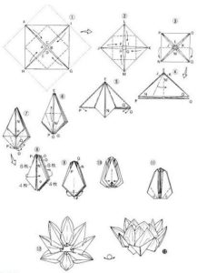 tutorial decorazioni matrimonio origami 21