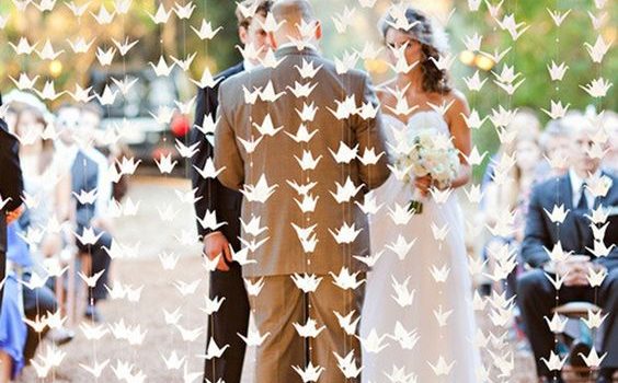 Tutorial decorazioni matrimonio origami